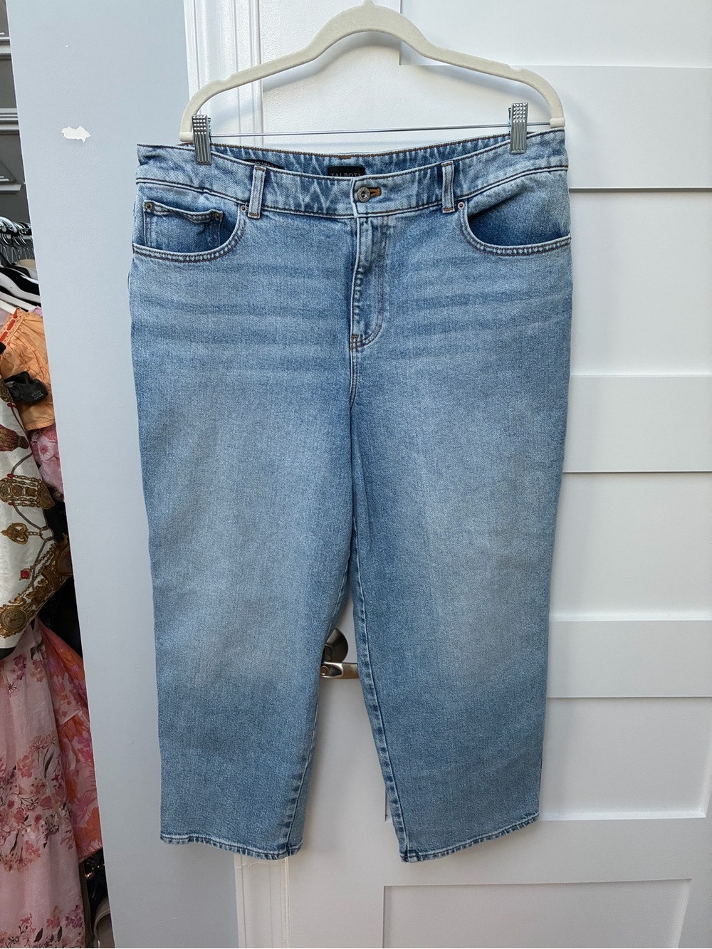 Talbots Light Blue Cropped Women's Jeans plus size denim jeans